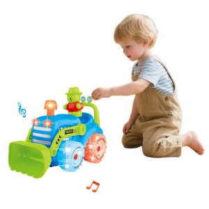 Children Gift Electric Universal Driving Farm Vehicle Toys Kids Cartoon Farm Truck Toys with Light & Music