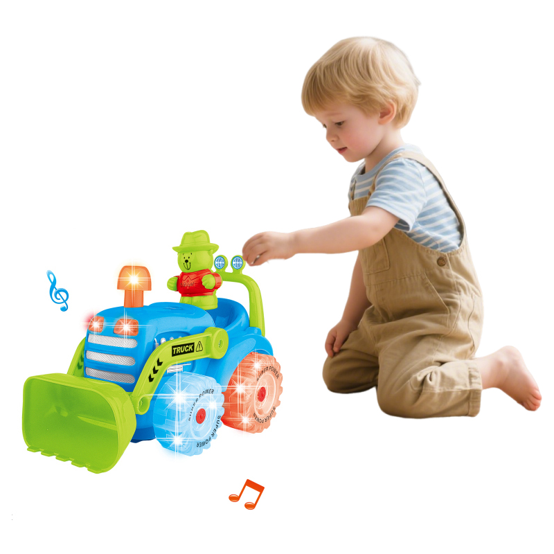 Children Gift Electric Universal Driving Farm Vehicle Toys Kids Cartoon Farm Truck Toys with Light & Music