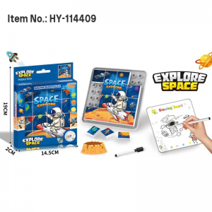 Parent-child Interactive Space Building Blocks Puzzle Toys with Drawing Board Safe Large Pieces for Toddlers Gift