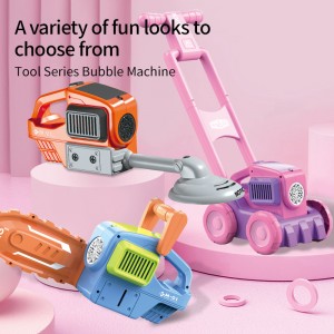 Toddler Lawn Mower Bubble Machine Toys Kids Summer Fun Outside Push Gardening Toys Automatic Bubble Maker