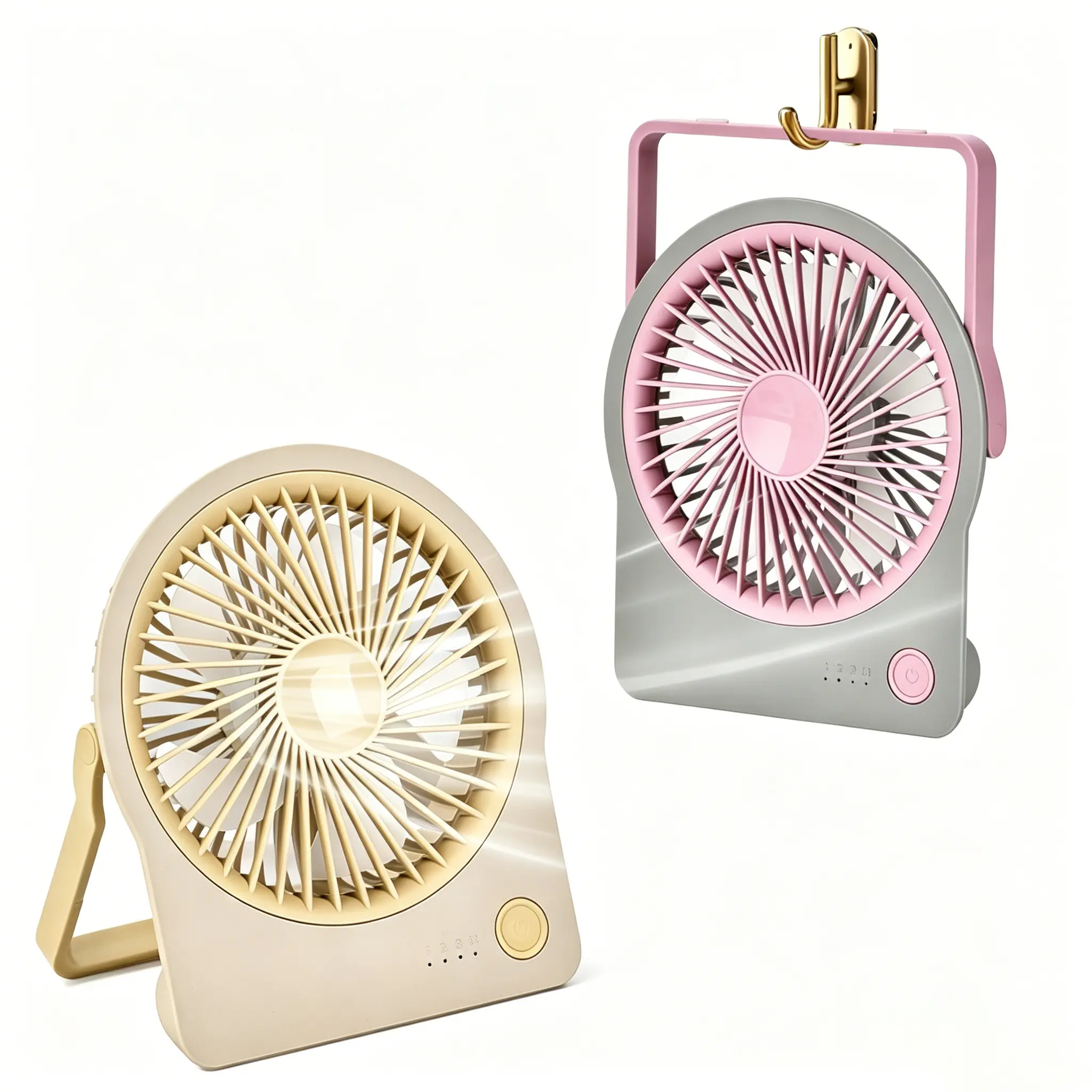 180° Adjustable 4-Speed Portable Fan with Natural Breeze Mode & Detachable Design