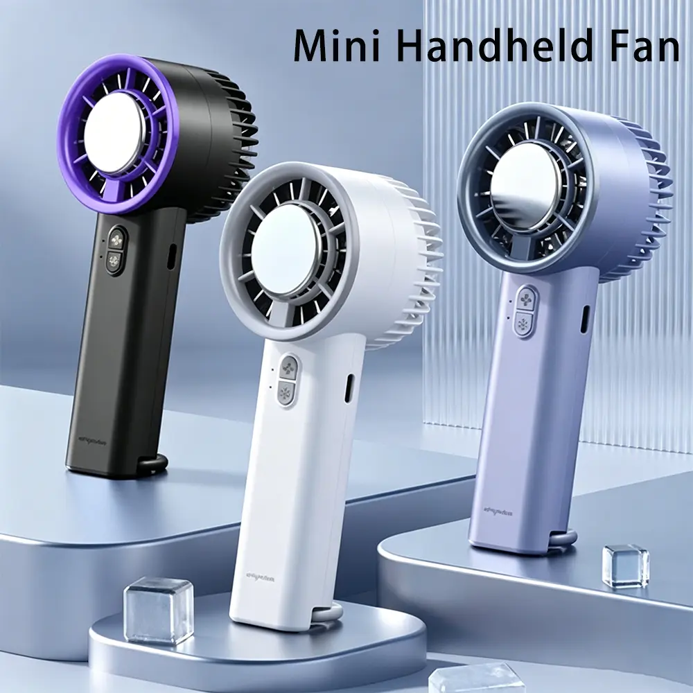 2-in-1 Portable Fan with Ice Compress Mode & Multi-Speed