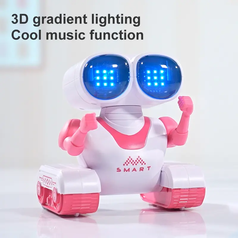 Programmable Robot Toy with 360 Rotation, Music & Demo – STEM Gift for Kids