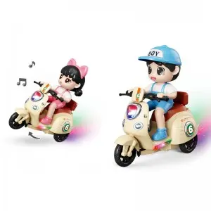 360 Degrees Spin Wheelie Action Kids Boys Girls Rider Electric Stunt Tricycle Toys with Light & Music
