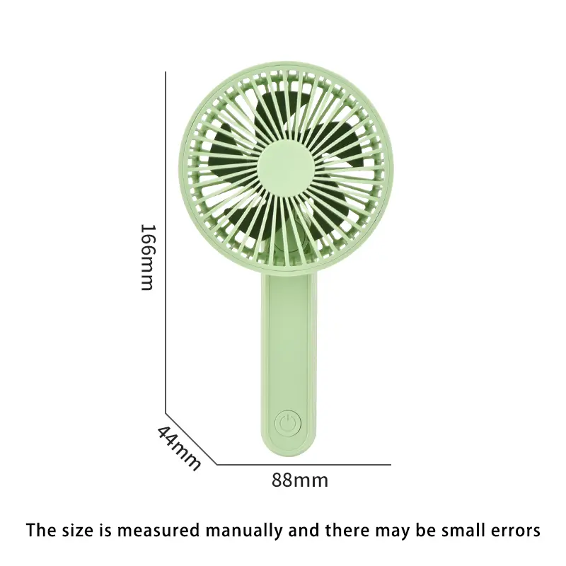 3-Speed Foldable Portable Fan 500mAh USB Recharge with Lanyard