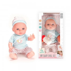 12 Inch Soft Vinyl Baby Doll with Bottle – Pretend Play Toy for Kids