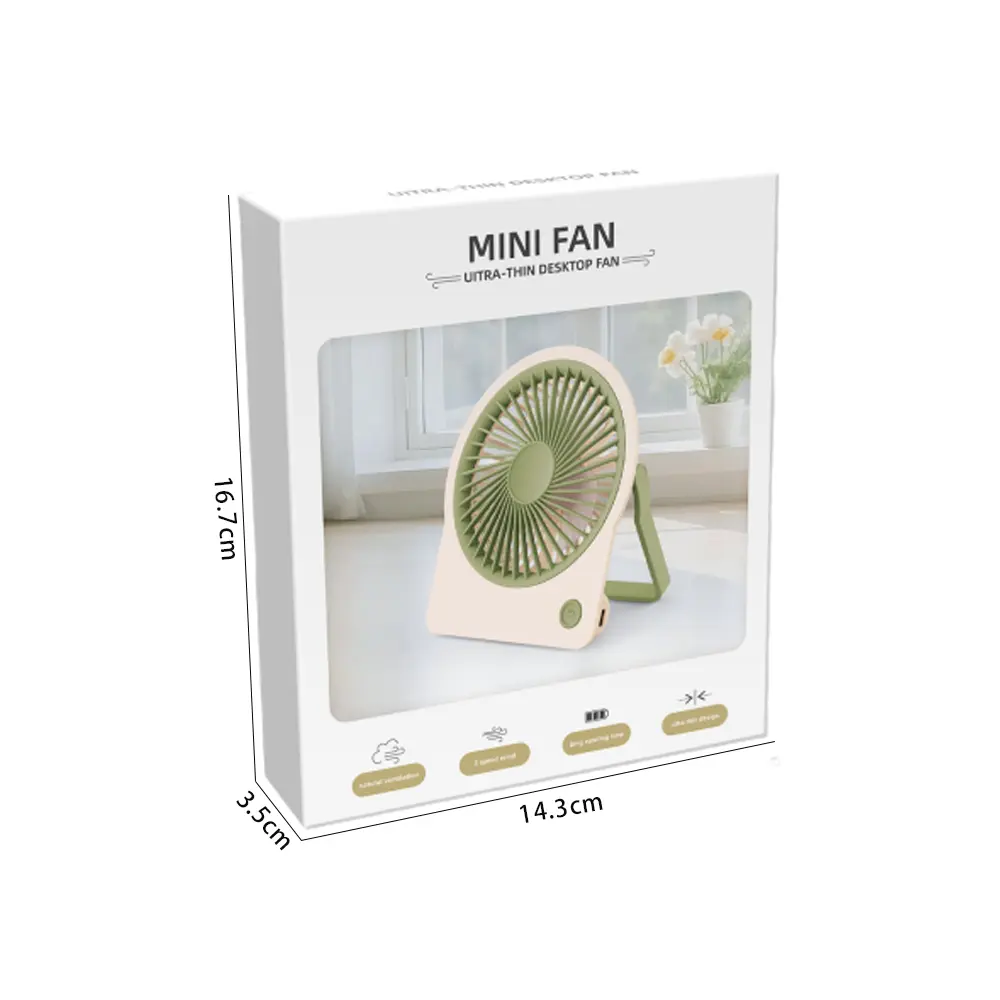 1200mAh Adjustable Silent Portable Fan – Quiet Operation for Office & Travel