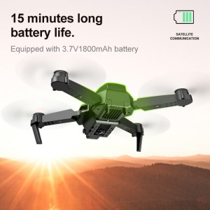 Foldable E88 Drone 2 Modes Remote Controller/ APP Control Aircraft Toy with Dual Camera 4K