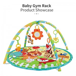 Nyfödd gåva Spädbarn Mage Tid Aktivitetsmatta Småbarn Fitness Rack Lekgym Mjuk Miljövänlig Baby Lekmatta för Partihandel