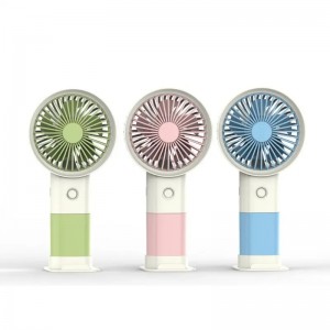 2-in-1 Fan & Phone Holder, 3-Speed USB Rechargeable, Quiet Portable Cooling
