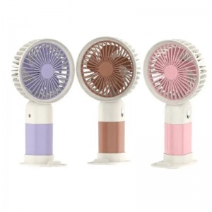 2-in-1 Fan & Phone Holder Fixed Speed USB Rechargeable Quiet Portable