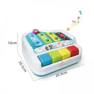 2-in-1 Piano Xylophone Toy for Baby 6-24 Months – Non-Toxic Musical Early Learning Gift