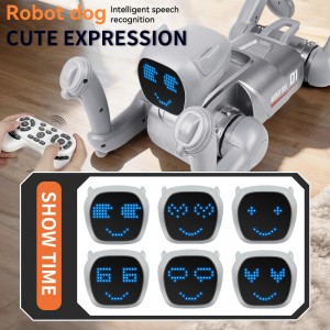 Programmable AI Smart Robot Dog Toys Multifunctional Voice/ APP Control Moving Dancing Pet for Kids