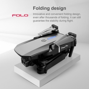 Foldable E88 Drone 2 Modes Remote Controller/ APP Control Aircraft Toy with Dual Camera 4K