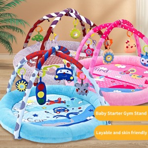 Infant Activity Gym Play Ball Pit Detachable Fitness Rack Hanging Toys Newborn Comfortable Cot Round Shaped Baby Soft Play Mat
