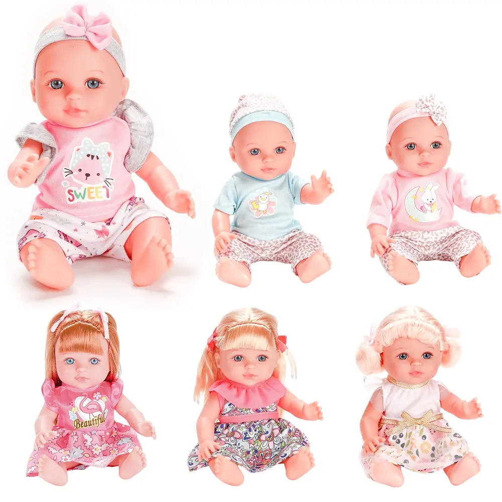 12 Inch Soft Vinyl Baby Doll with Bottle – Pretend Play Toy for Kids
