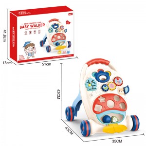 Montessori Baby Walker and Activity Center with Wheels for Boys Girls