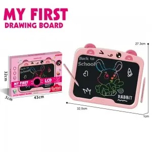 Cartoon Animal LCD Drawing Tablet Toys for Kids – Rabbit Bear Duck with 2 Stylus Pens