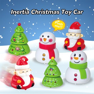 12PCS Christmas Pull Back Cars Santa Snowman Truck Toy Set Eco-Friendly STEM Gift for Kids