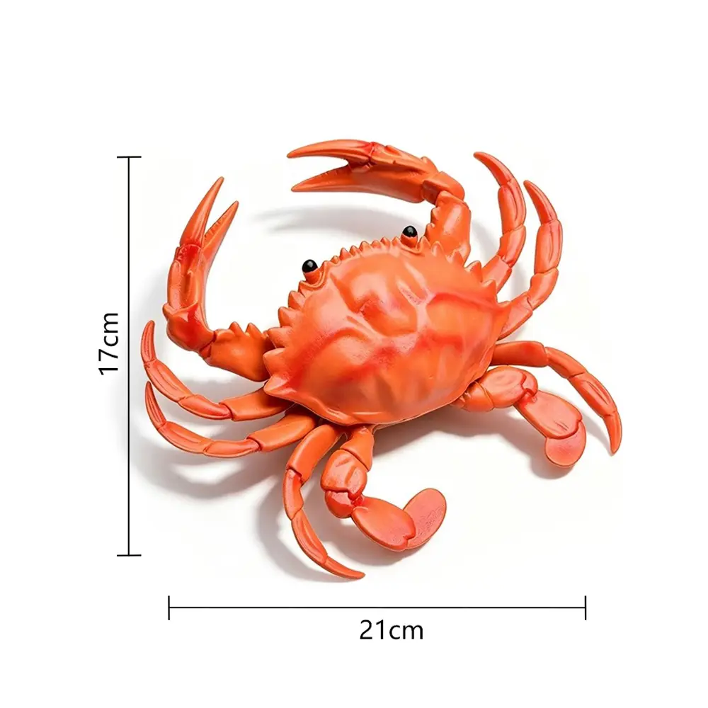 Crab & Lobster Squeaky Squeeze Toys – Realistic Ocean Animal Stress Reliever for Kids