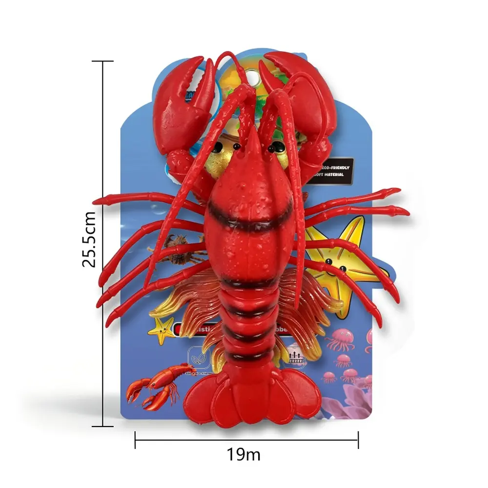 Crab & Lobster Squeaky Squeeze Toys – Realistic Ocean Animal Stress Reliever for Kids