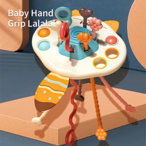 Småbarn Montessori Sensoriskt Repdragningsspel Spädbarns Fingerrörelsefärdigheter Utveckling Interaktiv Rävdragningssnöreleksak för Baby