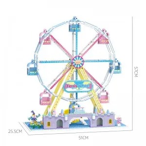 1646PCS Ferris Wheel Amusement Park Building Blocks – Static Version DIY Display Model