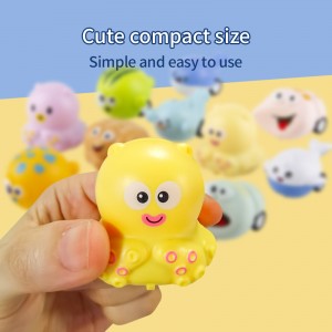 6 Styles Small Cartoon Ocean Animal Vehicles Toys Bulk Toys Party Favors 12pcs/ Bag Mini Pull Back Car Set for Kids Toddlers