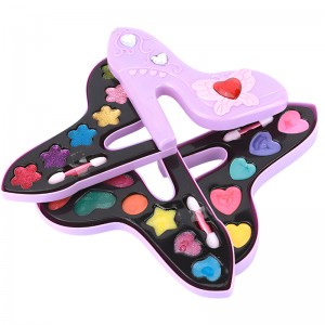 Safe Non Toxic Washable Real Cosmetic Kits Rotating Opened Makeup Tray Girls Make Up Set for Kids