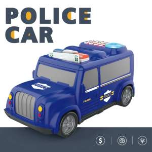 Fingerprint Password Car Piggy Bank with Lights Music 3 Vehicle Designs Financial Education Toy Kids Money Saving Bank