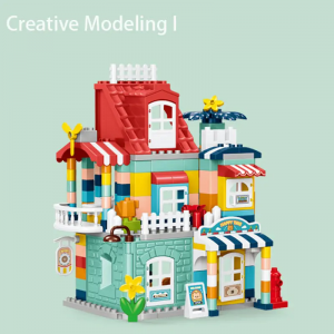 202-Piece Villa Building Set with Stickers Manual STEAM Educational Toy Fine Motor Skills Training Kids