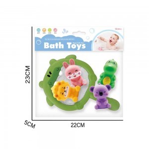 Dual Theme Bath Scoop & Catch Set – Animal or Ocean Floating Toys for Toddlers