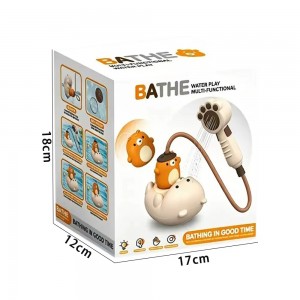 Splashing Water Bear Bath Toy Set – Shower Head & 3 Little Bears for Bathtub Fun