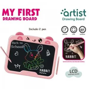 Cartoon Animal LCD Drawing Tablet Toys for Kids – Rabbit Bear Duck with 2 Stylus Pens