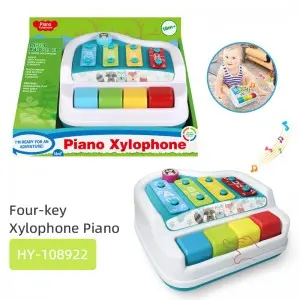2-in-1 Piano Xylophone Toy for Baby 6-24 Months – Non-Toxic Musical Early Learning Gift
