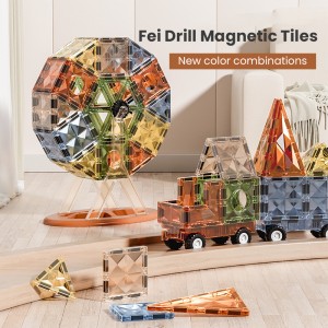 Kids Magnetic Building Tiles Toys 3D Magnet Puzzles Stacking Blocks Toddler STEM Education