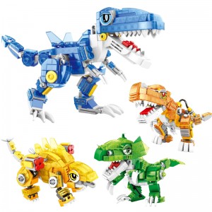 371-405PCS T-Rex Raptor DIY Assembly Animals Toys STEM Learning Dinosaur Building Blocks Toys for Kids Gift