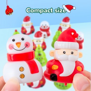 12PCS Christmas Pull Back Cars Santa Snowman Truck Toy Set Eco-Friendly STEM Gift for Kids