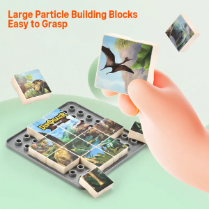 Parent-child Interactive Space Building Blocks Puzzle Toys with Drawing Board Safe Large Pieces for Toddlers Gift
