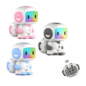 Multi Modes Remote Control Dancing Robot Face Lighting Touch Control Programmable Smart Robot Toys with Backpack for Kids