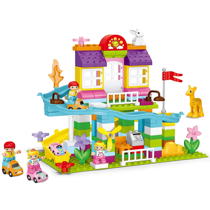 City Building Blocks Creative Town Garden Castle Play Set STEAM Educational Toys for Kids Children