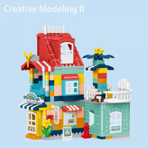 202-Piece Villa Building Set with Stickers Manual STEAM Educational Toy Fine Motor Skills Training Kids