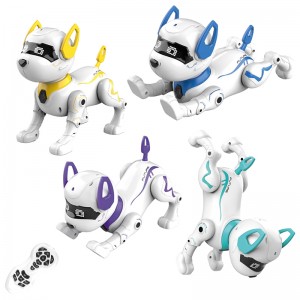 Multifunctional Actions Musical Dancing Remote Control Pet Intelligent Programmable Robot Smart RC Stunt Robot Dog Toys for Kids