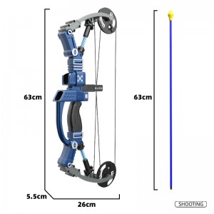 Children Outdoor Shooting Game Crossbow Toy Hand-eye Coordination Youth Boys Gift Sport Bow and Arrow Archery Toy Set for Kids