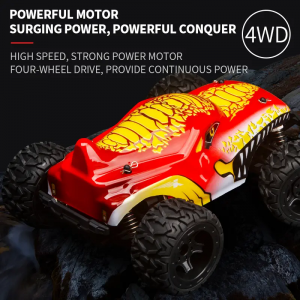 1:16 Scale High Speed RC Car 35KMH 4WD 2.4G 80M Control 7.4V Li-ion Battery All Terrain Vehicle Toy