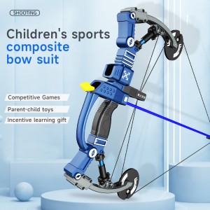 Children Outdoor Shooting Game Crossbow Toy Hand-eye Coordination Youth Boys Gift Sport Bow and Arrow Archery Toy Set for Kids