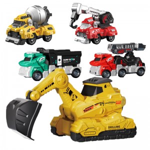 Urban Construction Vehicle Set Friction Powered Engineering Toys for Kids