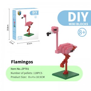 98-218 PCS Flamingo Parrot STEM Educational Toys Bird Building Blocks Set for Kids Creative Learning Gift
