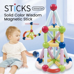 Magnetic Sticks and Balls Building Toy Set Children Creative DIY Construction Blocks for STEM Education