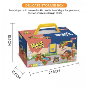 Kids Educational Assemble Toys 5 In 1 Model Construction Toy Set Intelligent Building Soft Block Toys